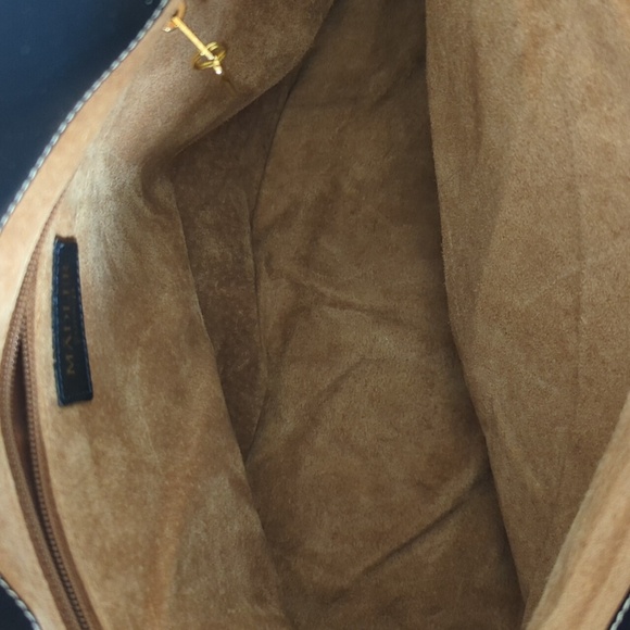 Mädler German Canvas Crossbody Purse with Leather Trim Vintage Classic Bag - Picture 5 of 8